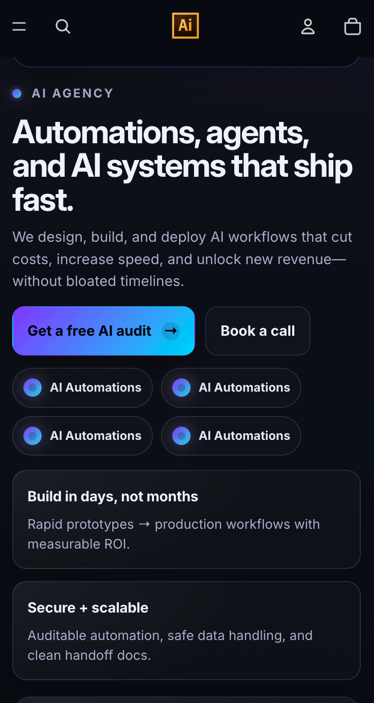 Theme mobile preview
